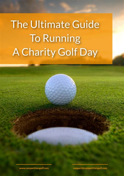 The Ultimate Guide to Running a Charity Golf Day.